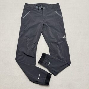 Backcountry Slickrock Pants Mens Large Black MTB Cycling Belted Stretch